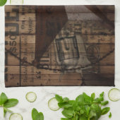 einziger Stern ursprüngliches wildes Westernland Geschirrtuch (Gefaltet)