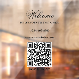 Einziger Termin zur Eröffnung der Geschäftszeiten  Fensteraufkleber