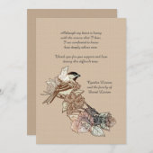 Einziger Vogel-Trauerfall danken Ihnen Notecard Dankeskarte (Vorne/Hinten)