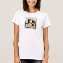 Einziges abstraktes T-Shirt