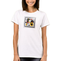 Einziges abstraktes T-Shirt