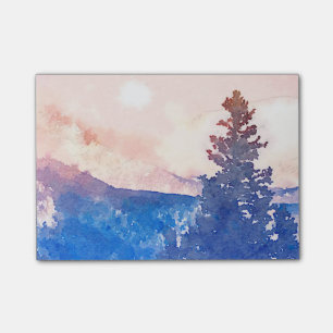 Einziges Baum-Aquarell Post-it Klebezettel