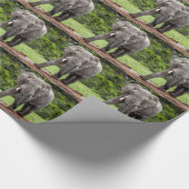 Einziges Bull. des afrikanischen Elefanten Geschenkpapier (Ecke)