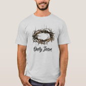 Einziges der Jesusder Männer Dornenkrone T-Shirt (Vorderseite)