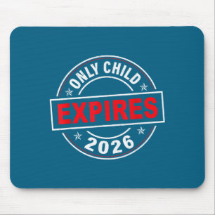 Einziges Kind läuft 2026 Schwangerschaftsankündigu Mousepad