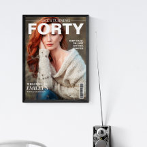 Einziges Magazin 40. Geburtstag Custom Foto willko