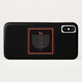 Einziges Monogramm Case-Mate iPhone Hülle (Rückseite (Horizontal))