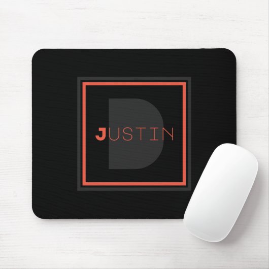 Einziges Monogramm Mousepad (Mit Mouse)