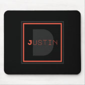 Einziges Monogramm Mousepad (Vorne)