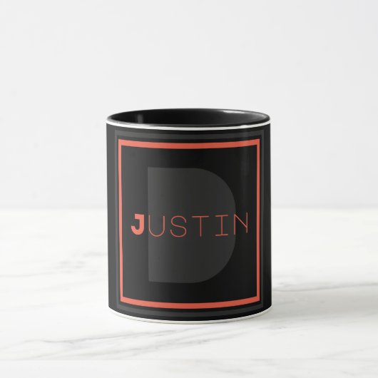Einziges Monogramm Tasse (Zentrum)