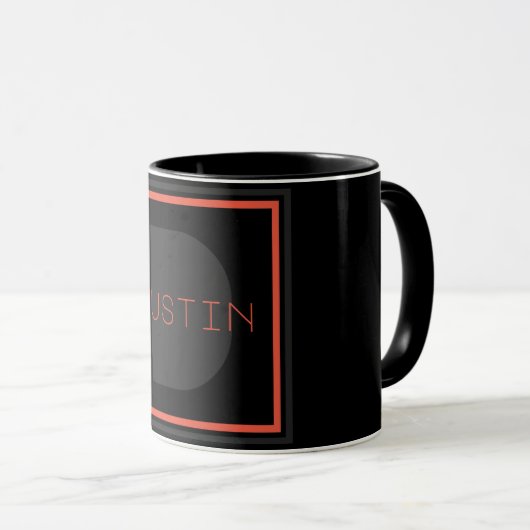 Einziges Monogramm Tasse (VorderseiteRechts)