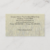 Einziges Ohr der Gerste auf einem Gebiet Visitenkarte (Rückseite)