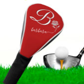 Einziges Rot mit der benutzerdefinierten Rose für  Golf Headcover