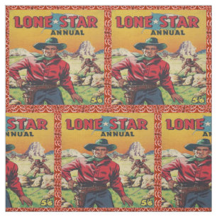 Einziges StarTexas Cowboy-Western-Gewebe Stoff