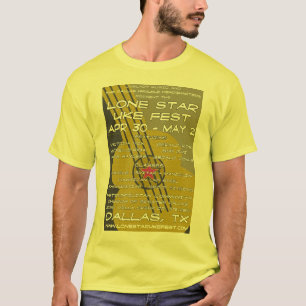 Einziges Stern Uke Fest-Pop Bayless Plakat-Shirt T-Shirt