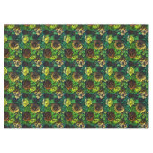 Einzigfarbige Vintage Blumendrucke Tischdecke (Vorderseite (Horizontal))