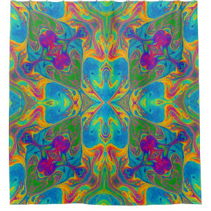 Einzigfarbiger Nebel Abstrakt Duschvorhang