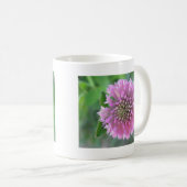 Einzigrosa Blüte Kaffeetasse (VorderseiteRechts)