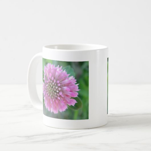 Einzigrosa Blüte Kaffeetasse (Vorderseite Links)