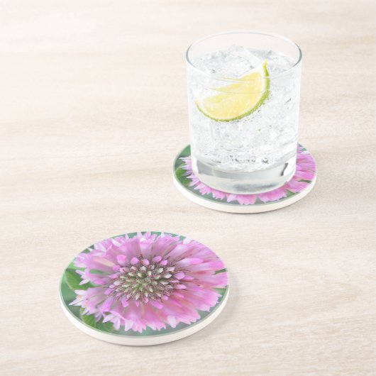 Einzigrosa Blüte Untersetzer (Seite)
