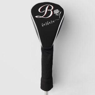 Einzigschwarz mit der benutzerdefinierten Rose fü Golf Headcover