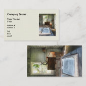 Einzimmerschulhaus mit Buchbestand Visitenkarte (Vorne/Hinten)