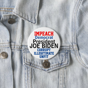 Einzug des demokratischen Präsidenten Biden Button