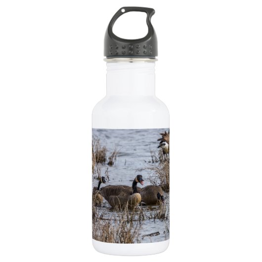 Einzug Edelstahlflasche (Vorderseite)