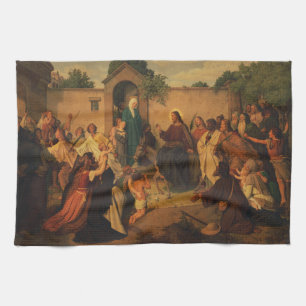 Einzug Jesu Christi in Jerusalem Geschirrtuch