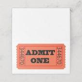 Einzugeben Platzkarte (Außenseite Aufgefaltet)