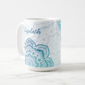 Eira Mandala 15 oz. Personalized Mug Kaffeetasse (Vorderseite Links)