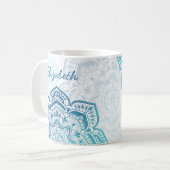 Eira Mandala Personalisierter Becher Kaffeetasse (Vorderseite Links)