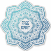 Eira Mandala Personalized Custom-Cut Vinyl Sticker (Vorderseite)