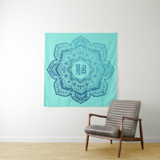 Eira Mandala Personalized Tapestry Wandteppich (Beispiel (Horizontal))
