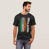 Eire Fingerprint St Patrick's Day Irish Flag Irela T-Shirt (Vorne ganz)