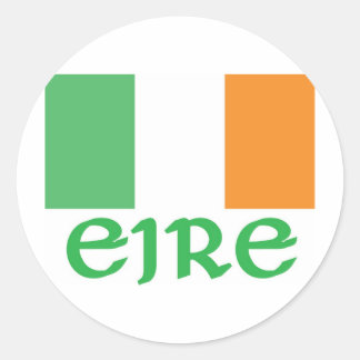 EIRE irische Flagge Runder Aufkleber