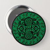 Eire: keltisch-irischer Ambigram Button (Vorne & Hinten)
