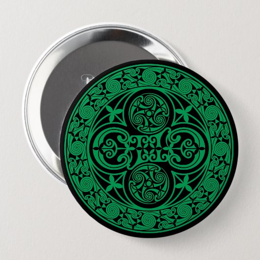 Eire: keltisch-irischer Ambigram Button (Vorne & Hinten)