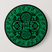 Eire: keltisch-irischer Ambigram Button (Vorderseite)