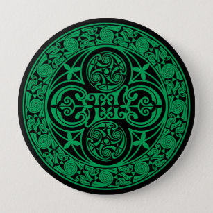 Eire: Keltisches irisches ambigram Button