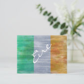 Eire Not Flag Postkarte (Stehend Vorderseite)