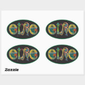 Eire Oval Euro Sticker (Blatt)