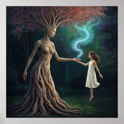 "Eirenes Waldquerung" – Eine surreale Realität Poster (Vorne)