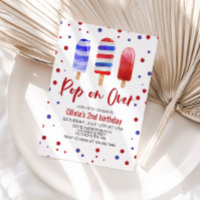 Eis am Stiel Pop auf Über Rot Weiß Blau Geburtstag