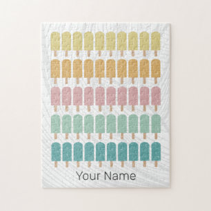 Eis am Stiel Vintage Eiscreme Retro Sommer Design Puzzle