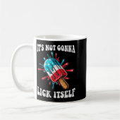 Eis am Stiel wird nicht lustig am 4. Juli patrioti Kaffeetasse (Links)