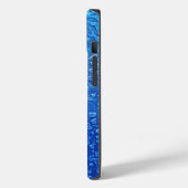 Eis auf blauem Metall Case-Mate iPhone Hülle (Rückseite / Links)