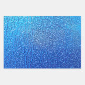 Eis auf blauem Metall Geschenkpapier Set (Vorderseite 2)