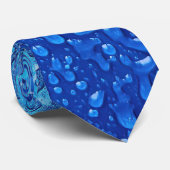 Eis auf blauem Metall Krawatte (Gerollt)