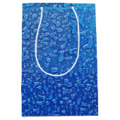 Eis auf blauem Metall Mittlere Geschenktüte (Vorderseite)